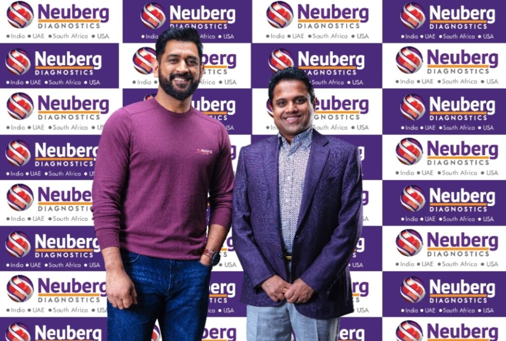 Neuberg Diagnostics partners with MS Dhoni to send the message of health and wellness