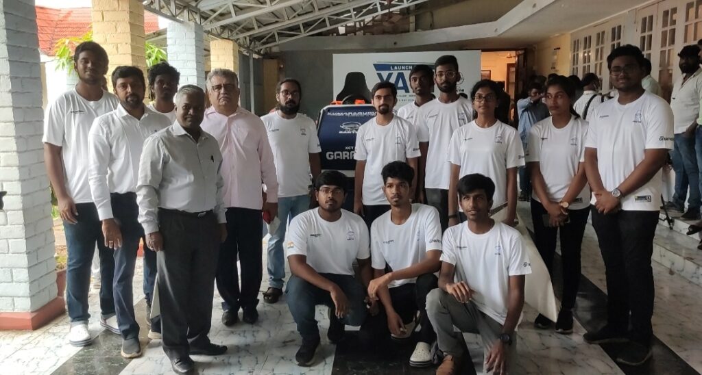 Team Sea Sakthi of Kumaraguru, the first ever Indian student team at the International Monaco Energy Boat Challenge