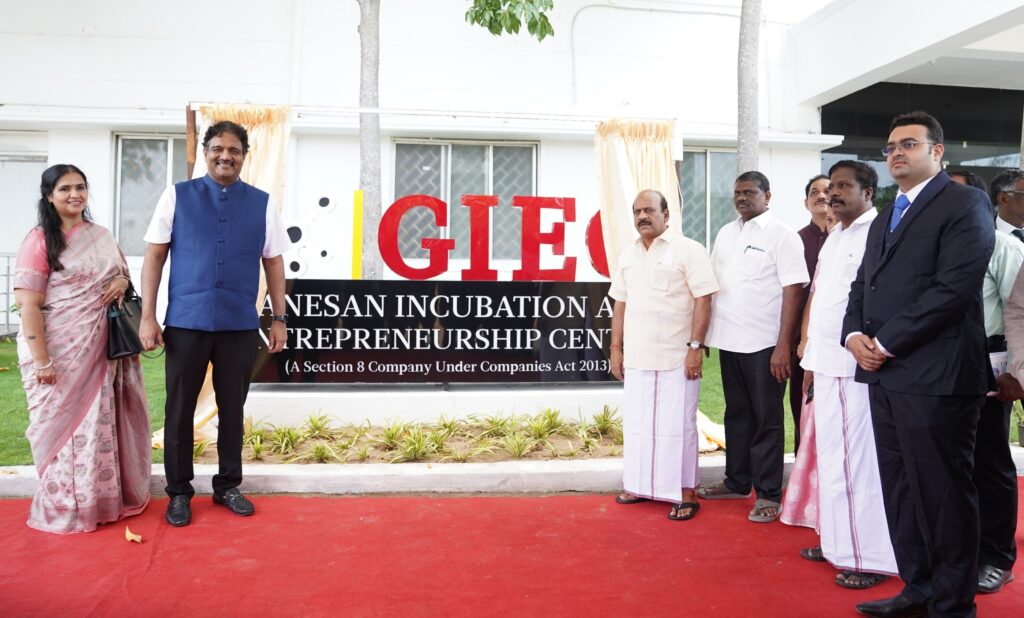 Hon’ble Minister of Micro,Small & Medium Enterprises,Government of Tamil Nadu, Thiru T.M.Anbarasan inaugurates ‘Ganesan Incubation and Entrepreneurship Center’ (GIEC) and ‘Connect2Investors Conclave’