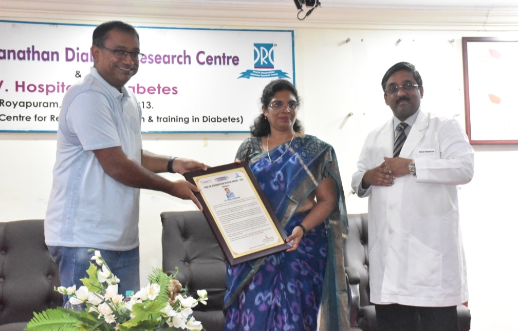 MV Hospital for Diabetes Prof M Viswanathan Honour Award – 09 June 2022