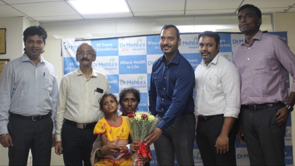 A 9-year-Old Girl was treated Successfully for the Rare Spinal Defect at Dr Mehta’s Hospitals through Crowdfunding