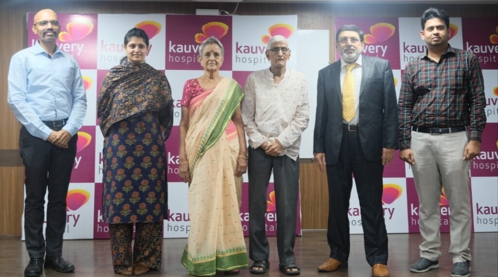 Kauvery Hospital helps in complete recovery of an 86-year-old woman with breast cancer for the second time in her lifetime