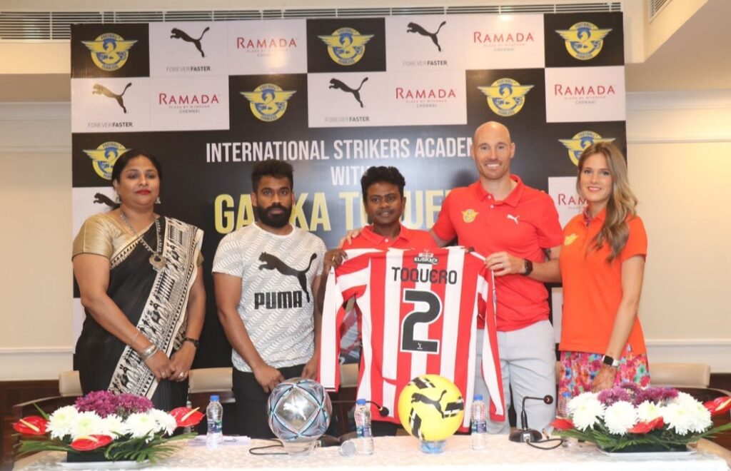 A LATEST VENTURE OF FOOTBALL PLUS IS THE INTERNATIONAL STRIKERS’ ACADEMY IN ASSOCIATION WITH PUMA TO DEVELOP POTENTIAL STRIKERS FROM INDIA AND UPGRADE THEIR SKILLS