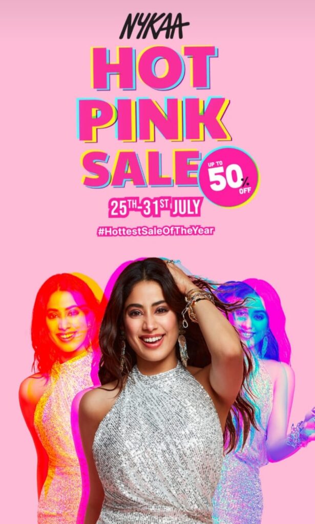 NYKAA’S HOT PINK SALE IS BACK!Mark your calendars for the #HottestSaleOfTheyear from 25th to 31st July