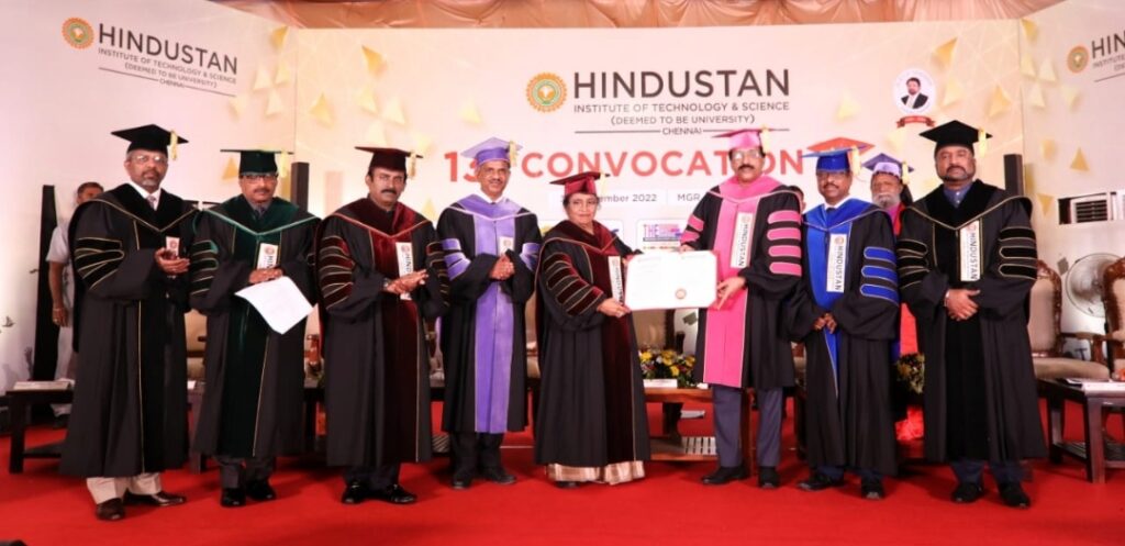 13th Convocation held at Hindustan Institute of Technology & Science