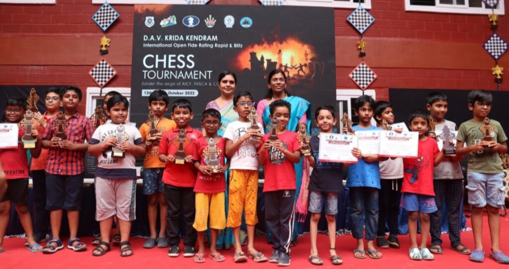 D.A.V. GROUP OF SCHOOLS, CHENNAI CONDUCTS INTERNATIONAL FIDE RATING RAPID AND BLITZ CHESS TOURNAMENT