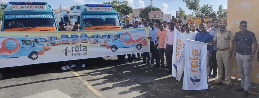 Rela Hospital Launches 12 Ambulances with Advanced Life Support and Communication systems