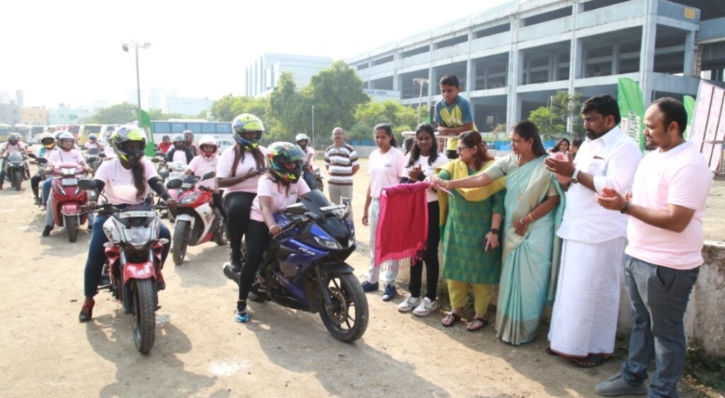 Pink bikeathon 2022 organised by Nivetha jessica – Womens motorcycle club