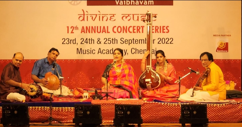 Indian Classical Singer Shanthi Suresh, Palaghat Dr. R. Ramprasad, and Carnatic classical flutist J.A. Jayant  performed at Arun