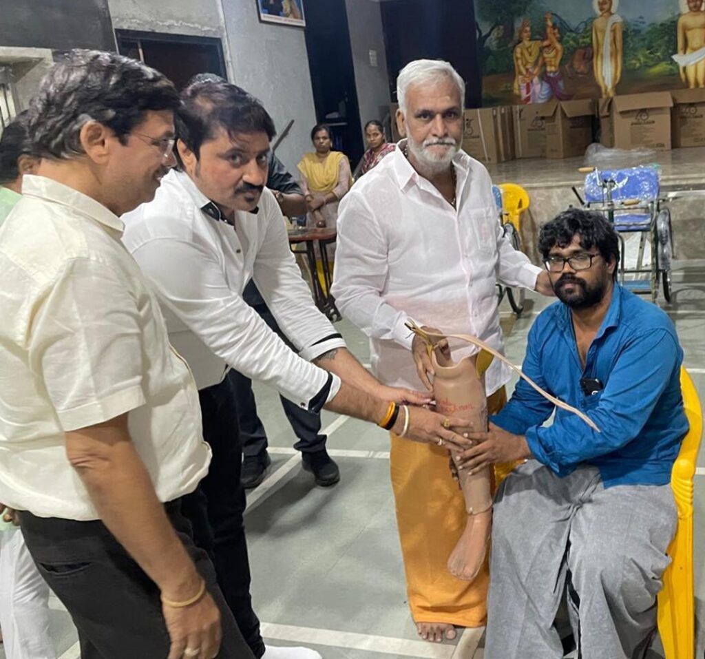 Adinath Jain Trust empowers 600 differently abled and underprivileged people with free prosthetic aids worth Rs. 20 Lakhs, distributed by the Hon’ble Minister of Hindu Religious and Charitable Endowments Department Shri P.K. Sekar Babu