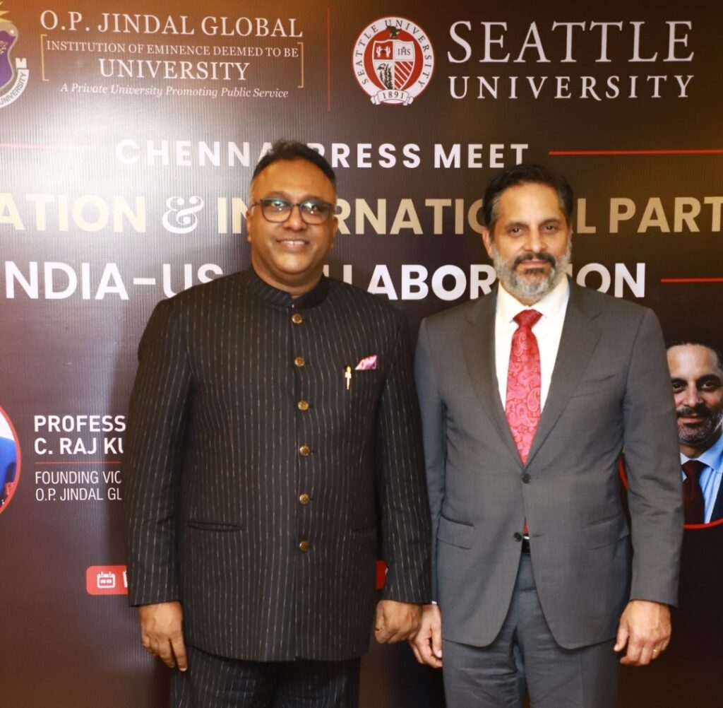 Global Education and International Partnerships India US Collaboration Seattle University signs MoUs with two Tamil Nadu Institutions