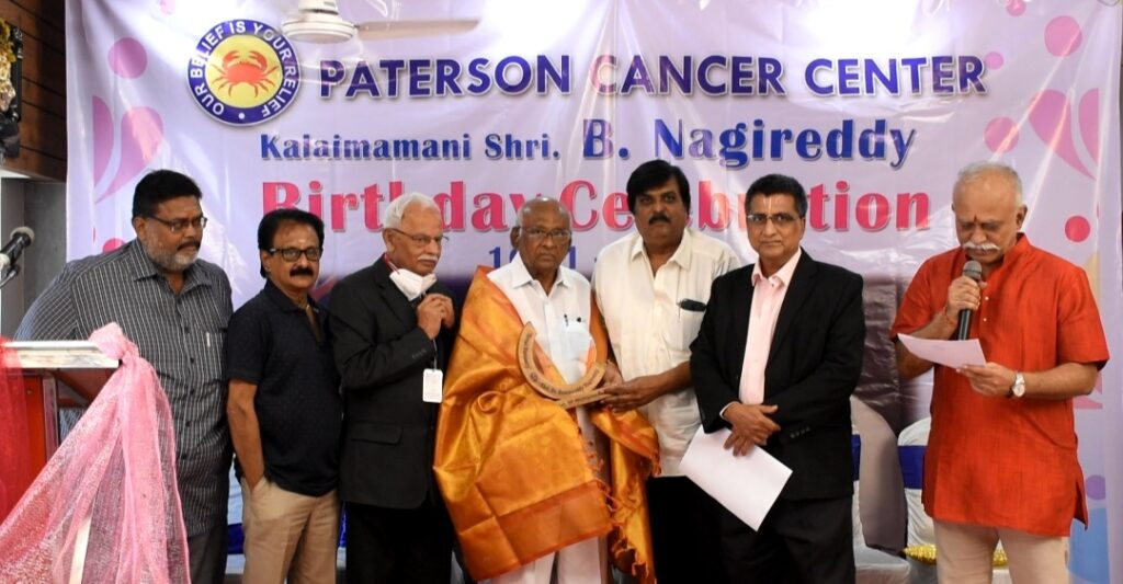 PATERSON CANCER CENTER CELEBRATED “THIRUVALLUVAR DAY” IN CONNECTION WITH THE BIRTHDAY CELEBRATIONS OF KALAIMAMANI B.NAGIREDDY