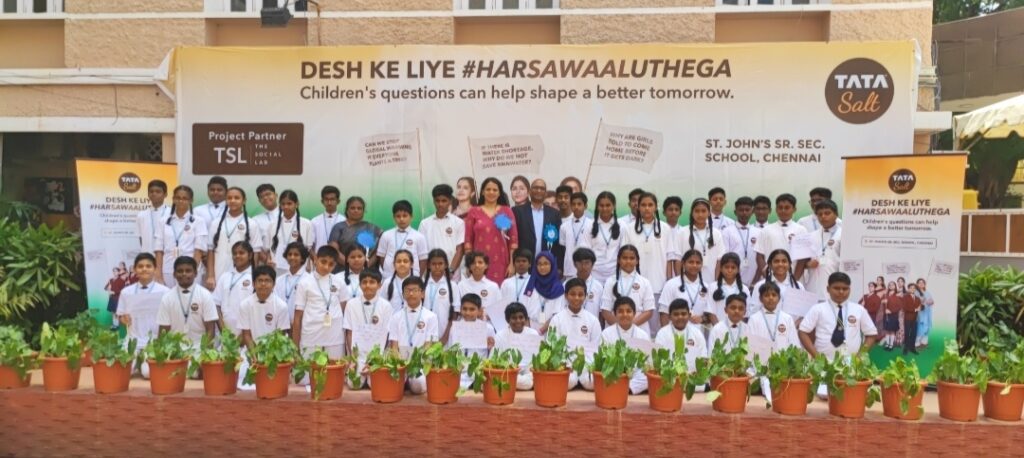 TATA SALT ENCOURAGES KIDS OF CHENNAI TO ASK QUESTIONS FOR THE NATIONAs part of its latest ‘Har Sawaal Uthega’