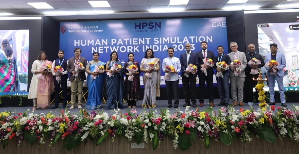 Human Patient Simulation Networks (HPSN) India 2023 hosted an Elite Panel Discussion on the topic ‘Future of Healthcare Education and Experiential Learning’ with Dr. Haru Okuda, CEO