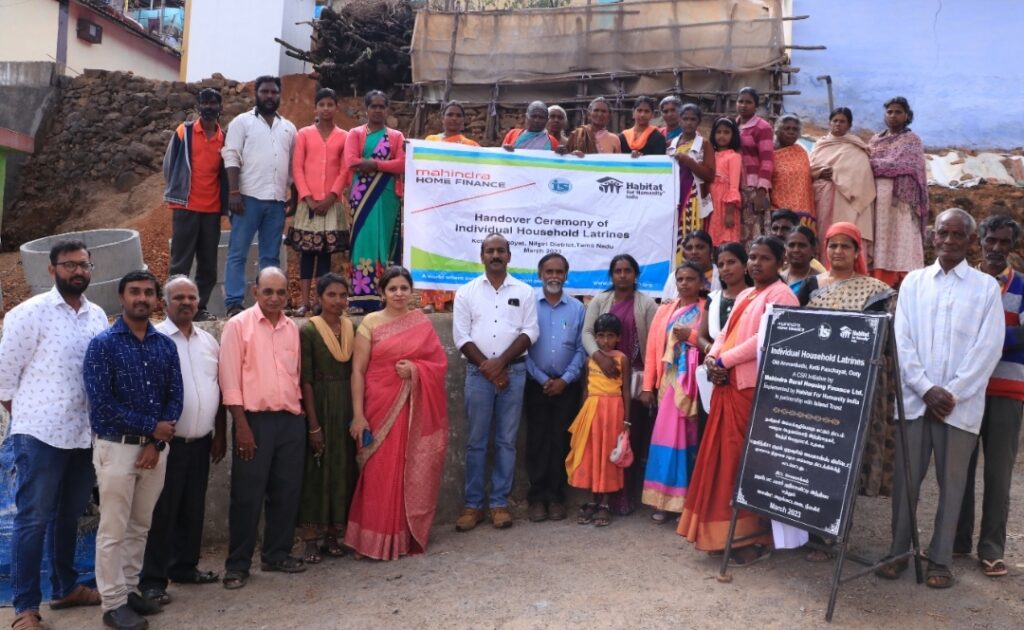 Mahindra Rural Housing Finance and Habitat for Humanity India collaborate to build sanitation units in Tamil Nadu