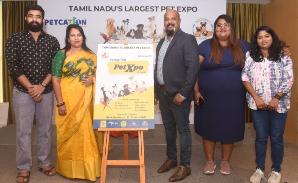 Petcation announces PetXpo Chennai 2023 – Tamil Nadu’s largest expo for the pet industry at YMCA Grounds, Nandanam from March 25th March 26th 2023