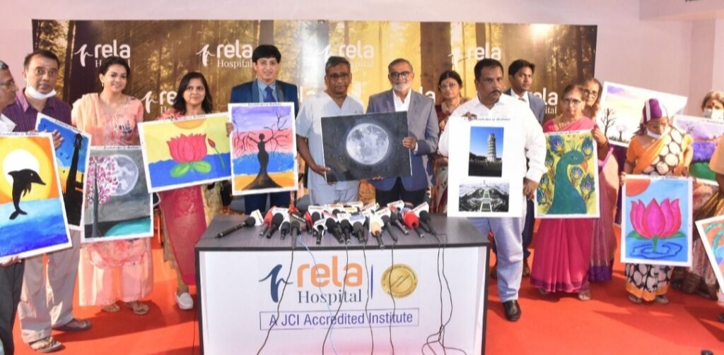 Exhibition Featuring Paintings of Parkinson’s Patients Held at Rela Hospital