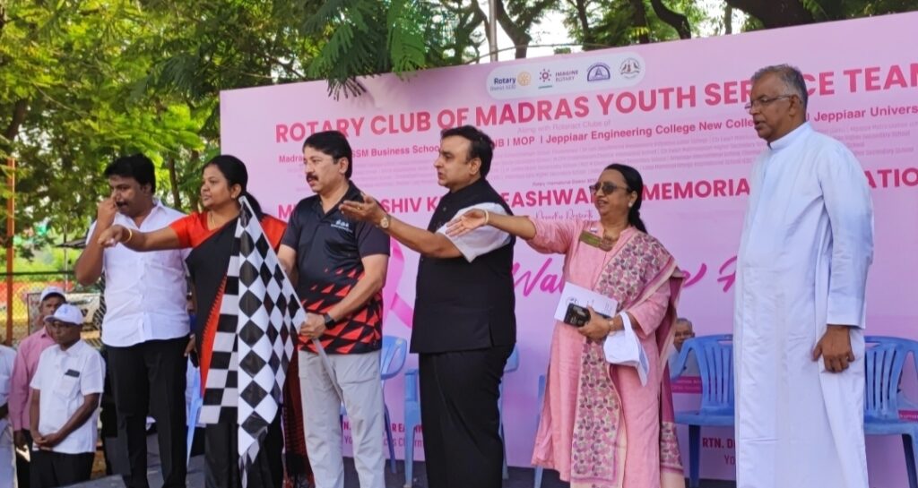 Rotary Club of Madras Youth Services team in collaboration with Meenakshi Shiv Kumar Eashwaran Memorial Foundation organized a Cancer Awareness