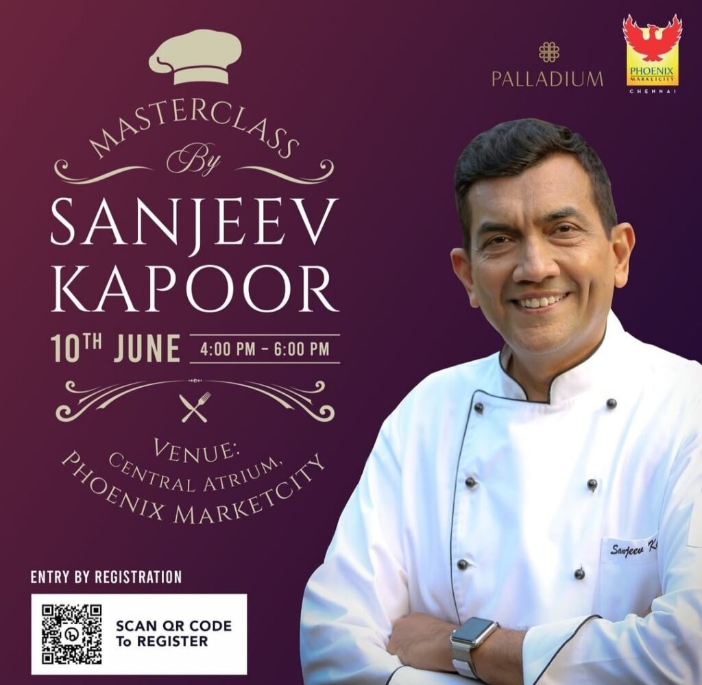 Phoenix MarketCity to host a Cooking Masterclass by Renowned Chef Sanjeev Kapoor