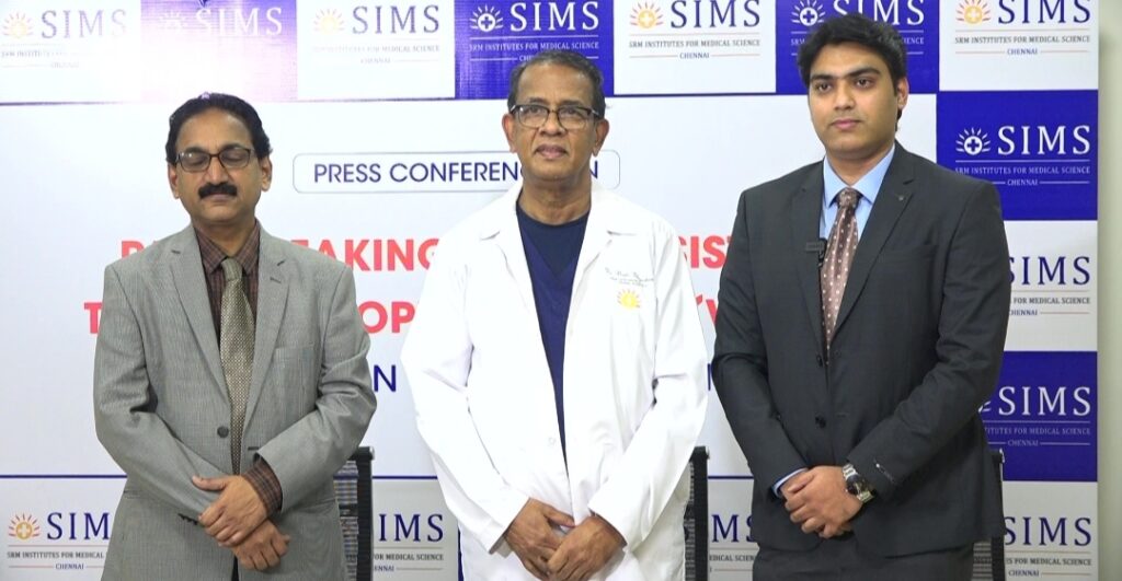 SIMS Hospital’s Doctors Use New Methods to Remove Tumour in Elderly Patients