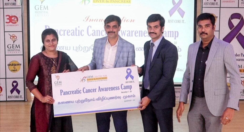 GEM Hospital to commemorate Pancreatic Disease Awareness month Honoured the warriors of various pancreatic diseases