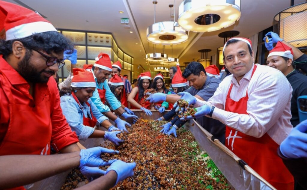 CHRISTMAS SPIRIT COMES ALIVE AT THE CAKE MIXING CEREMONY AT HOLIDAY INN CHENNAI OMR IT EXPRESSWAY