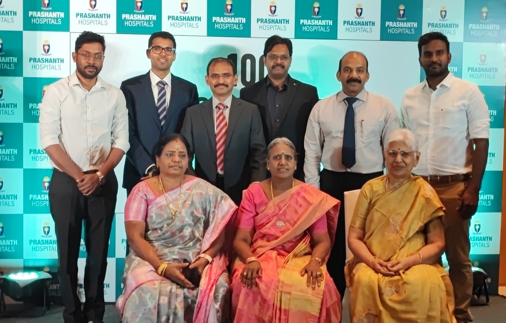 Prashanth Hospitals revolutionizes Joint Replacement marking a ‘Century of Success’ using the 4th Generation Robot