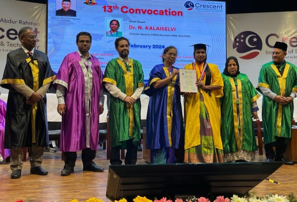 13th Convocation held at B. S. Abdur Rahman Crescent Institute of Science and Technology