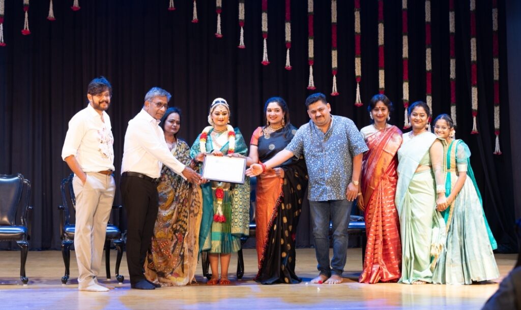 Symphony of Grace”: Yoana Sarayu Ram’s Bharatanatyam Debut Charms Music Academy, Chennai