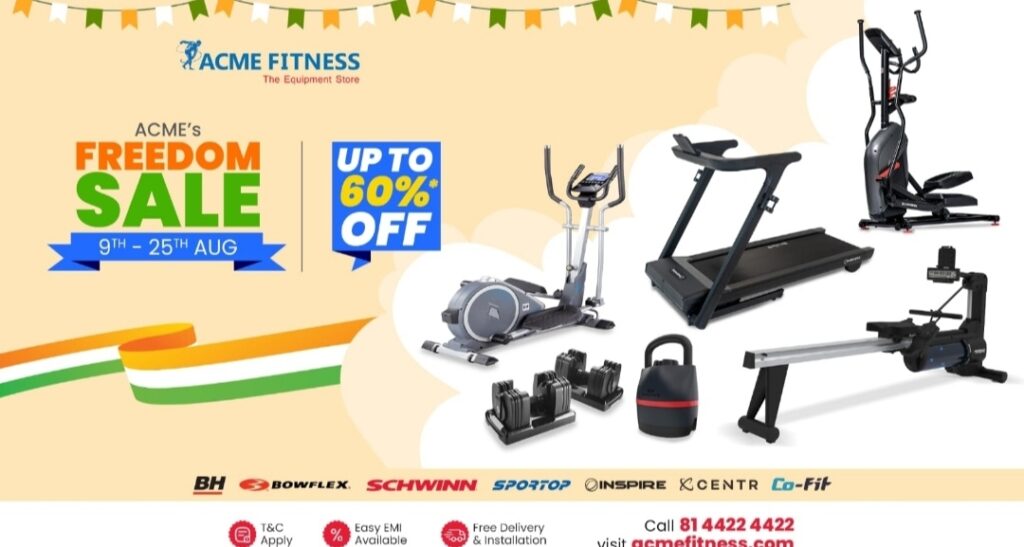 ACME Fitness Announces Grand Independence Day Freedom Sale: Up to 60% Off on Top Fitness Equipment