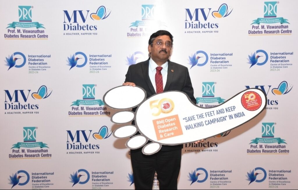 Dr. Vijay Viswanathan, Managing Director & Chief Physician MV Hospital for Diabetes and Prof M Viswanathan Diabetes Research Centre