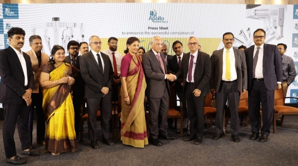 Apollo Hospitals Chennai reaches new Milestone of 6,000+ successful Robotic Procedure