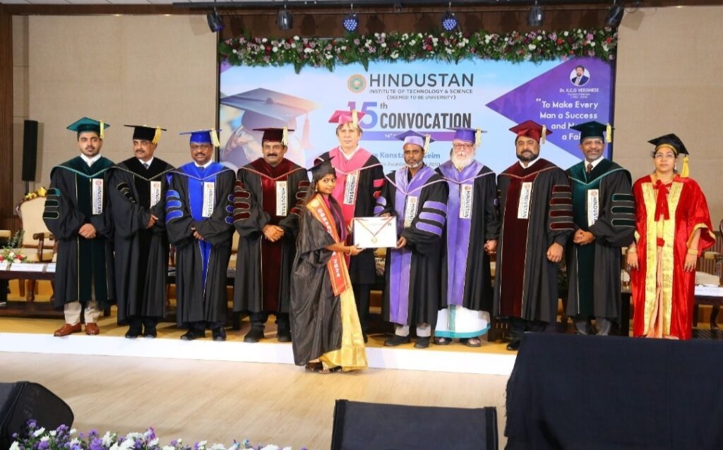 Hindustan Institute of Technology and Science conducts15th Convocation, 1600 students receive degrees