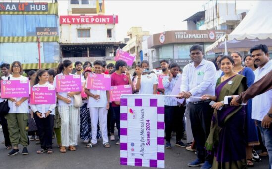 MSSW and Kauvery Hospital Organize Rally on World Mental Health DayEmphasizing Mental Health at the Workplace