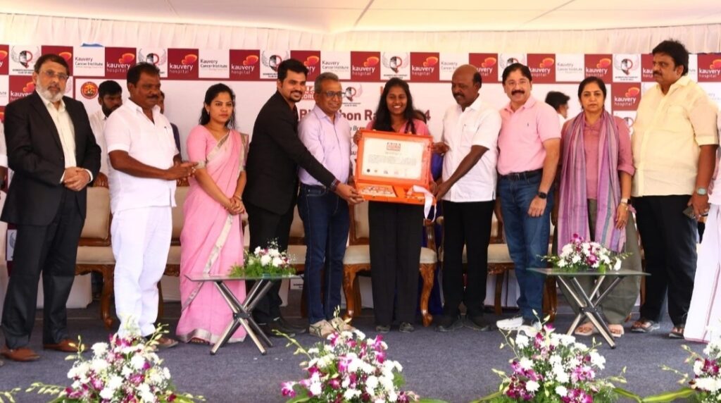 Kauvery Hospitals and Women Motorsport Club organized a Bikeathon Rally to raise awareness on Breast Cancer