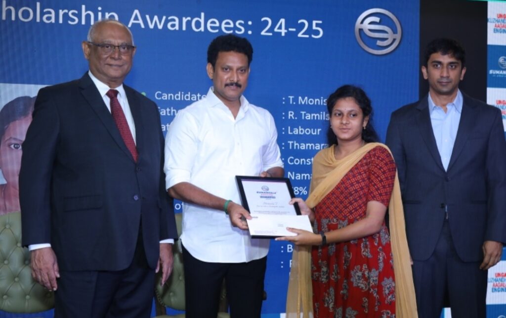 Sumangala Steel Scholarships for  Economically Disadvantaged Families“Ungal Kuzhandayum Aagalaam Engineer” Gains Momentum, Second Edition to Benefit 19 Students