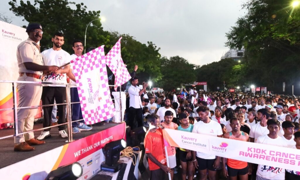 Kauvery Hospital Hosts 6,500 Participants in the K10K Cancer Awareness Run An Initiative to Promote Early Cancer Detection and Prevention