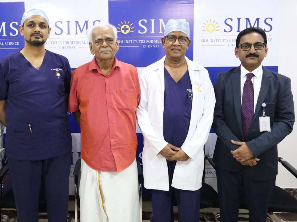 SIMS Hospital Performs South India’s First Combined Beating Heart Four Vessel Bypass and Pacemaker Implantation on 92-Year-Old Doctor