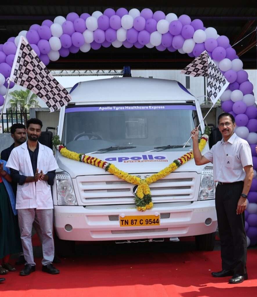 Apollo Tyres flags off Mobile Medical Unit for health check of truckers