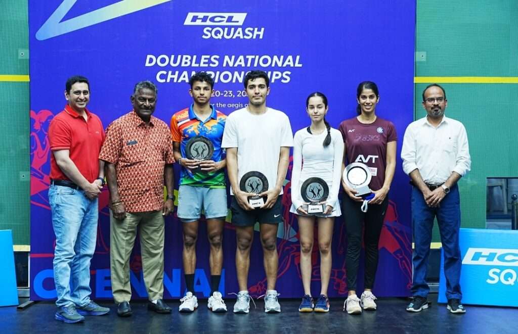 சென்னையில் நடைபெற்ற HCL ஸ்குவாஷ் இரட்டையர் தேசிய சாம்பியன்ஷிப்பின் இரண்டாவது பதிப்பு நிறைவடைந்தது