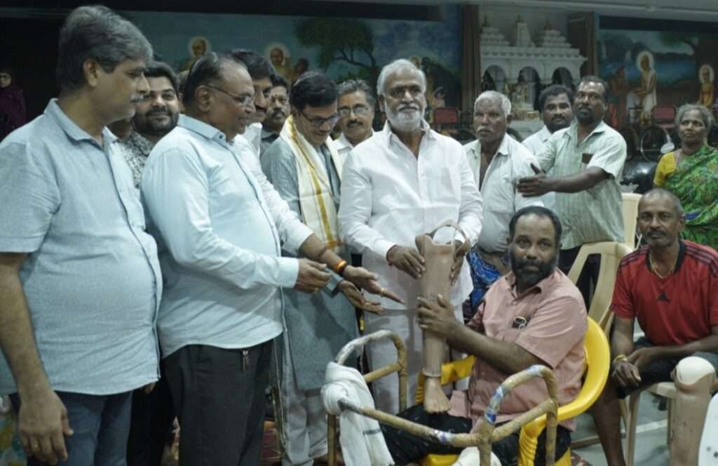 Adinath Jain Trust, Choolai, Chennai empowers 600 differently abled and underprivileged people with free prosthetic aids worth Rs. 30 Lakhs