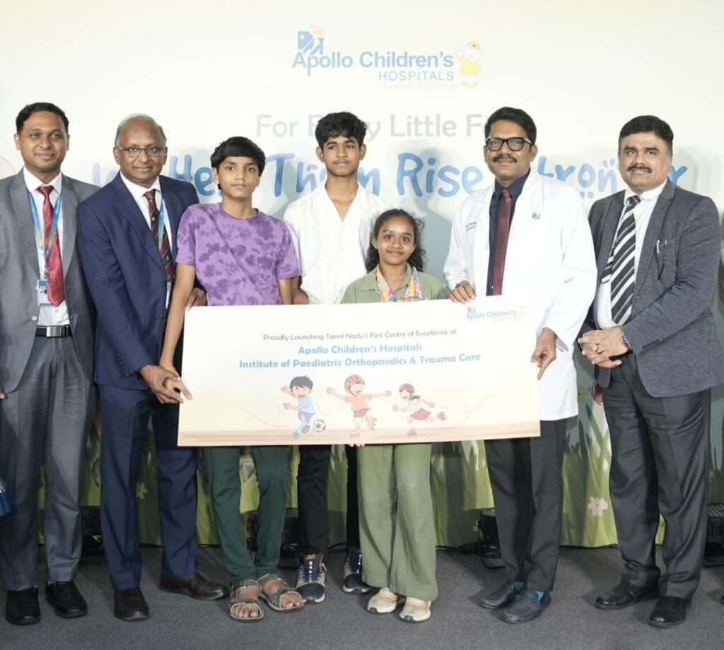 APOLLO CHILDREN’S HOSPITAL, CHENNAI, LAUNCHES TAMIL NADU’S FIRST CENTRE OF EXCELLENCE IN PEDIATRIC ORTHOPEDICS AND TRAUMA CARE