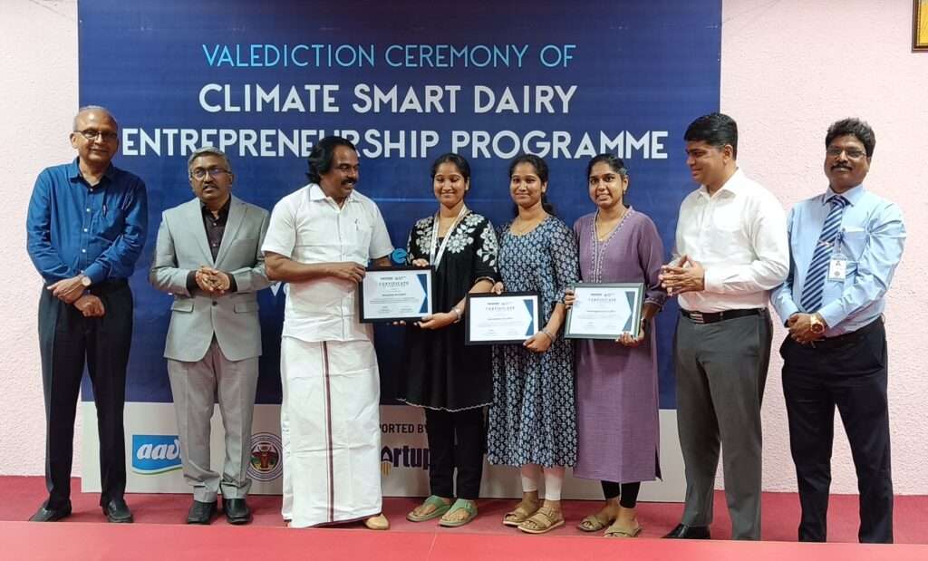Valediction Ceremony of Climate-Smart Dairy Entrepreneurship Programme Held in Chennai