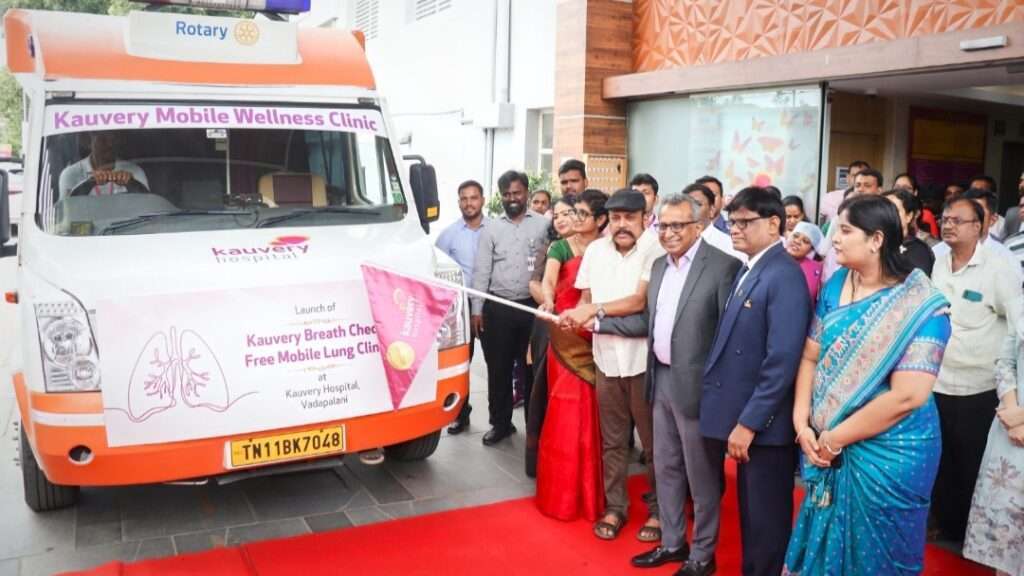 Kauvery Hospital Vadapalani Launches “Kauvery Breath Check – Free Mobile Lung Clinic” for people of Chennai and Neighbourhood Districts