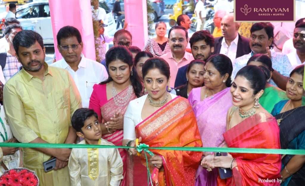 Actor Nadhiya Inaugurates Ramyyam Sarees and Unveils the Premium Subhaga Silks Collection at Ramraj Cotton’s T. Nagar Store