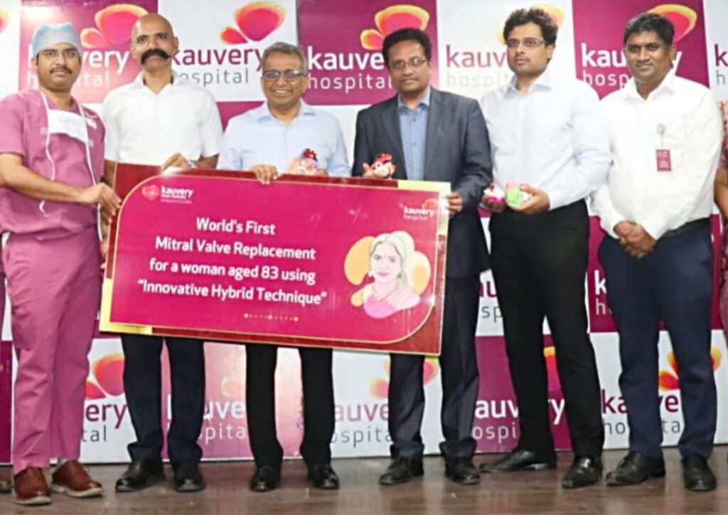 In a historic achievement, Kauvery Hospital, Chennai, has successfully performed the world’s first transcatheter mitral valve replacement
