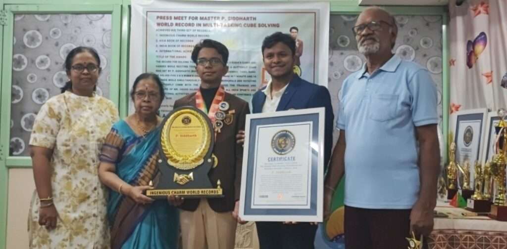 Young Cubing Prodigy P. Siddharth Sets Another Record