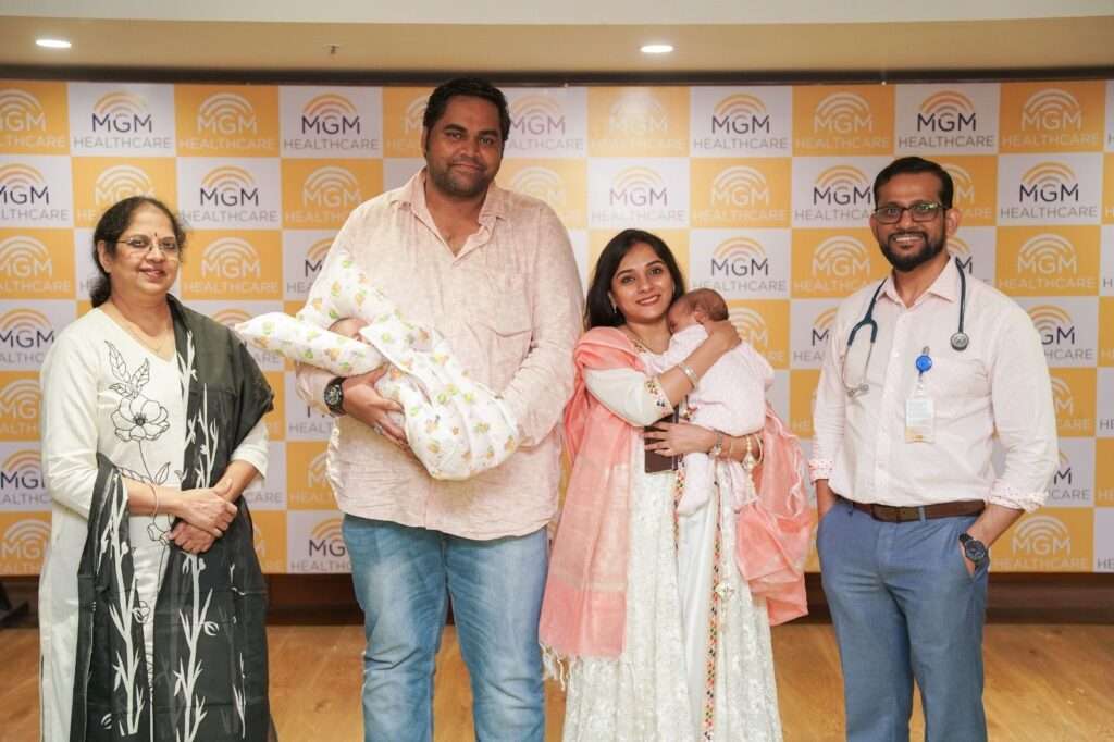 MGM Healthcare Saves High-Risk Preterm Twins with Rare Pregnancy Complications