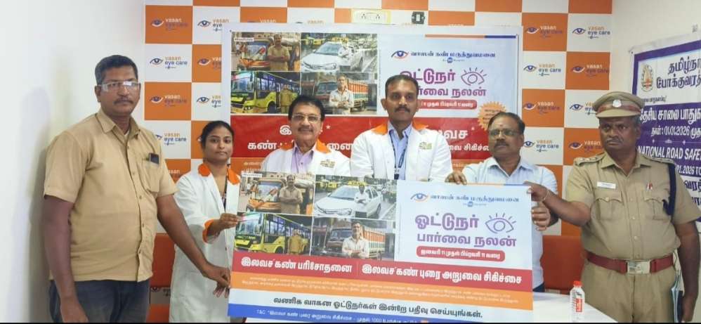 Vasan Eye Care Launches “Driver Drishti” – A Road Safety & Vision Wellness Initiative for Commercial Drivers at Vasan Eye Care Hospital, Saidapet