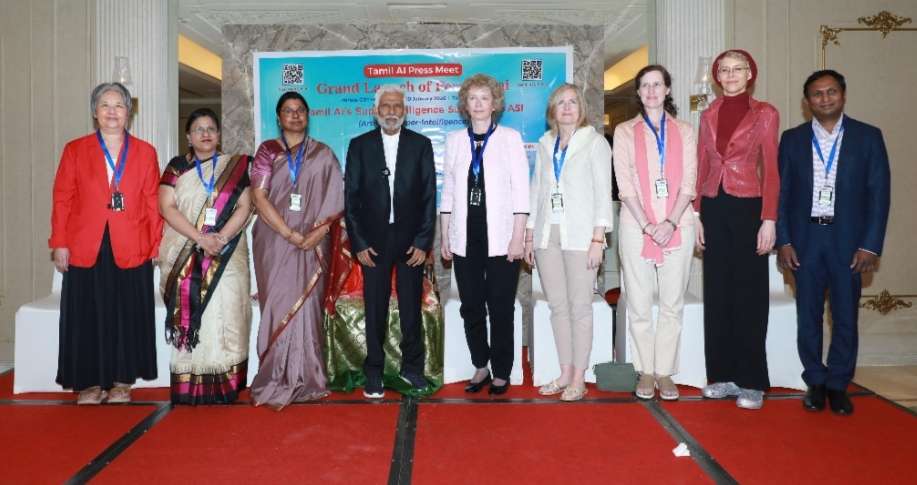 The Tamil speaking world heard the keynote address of research scholar Dr Baskaran Pillai,